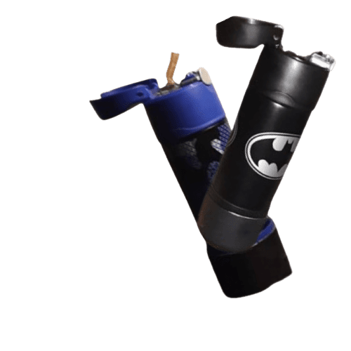 Duo of BUD-E Smoketainers, One with Batman Design